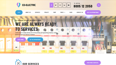 Electrician WordPress Theme Thumbnail