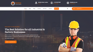 Free Factory WordPress Theme Thumbnail