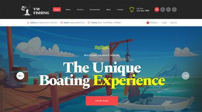 Fishing WordPress Theme Thumbnail
