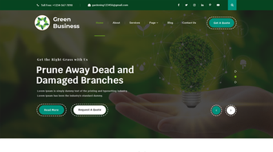 Green Business WordPress Theme Thumbnail