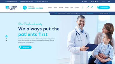Healthcare WordPress Theme Thumbnail