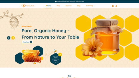 Free Honey Shop WordPress Theme