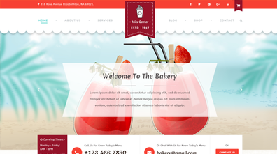 Juice Center WordPress Theme Thumbnail