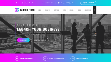 Launch WordPress Theme