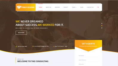 Public Relations WordPress Theme Thumbnail