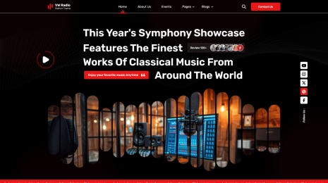 Free Radio Show WordPress Theme
