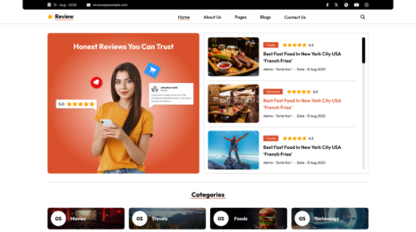 Free Review WordPress Theme