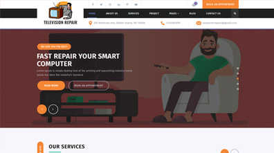 TV Repair WordPress Theme Thumbnail