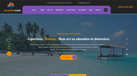 Vacation Home WordPress Theme