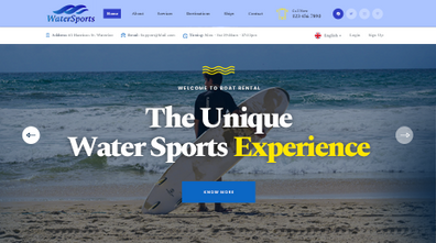 Water Sports WordPress Theme Thumbnail