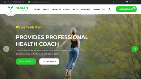 Wellness Coach WordPress Theme