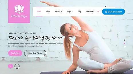 Yoga Asana WordPress Theme