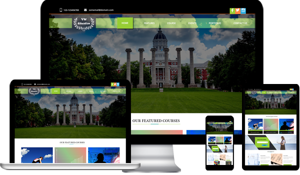 VW School Education Pro WordPress Website Themes
