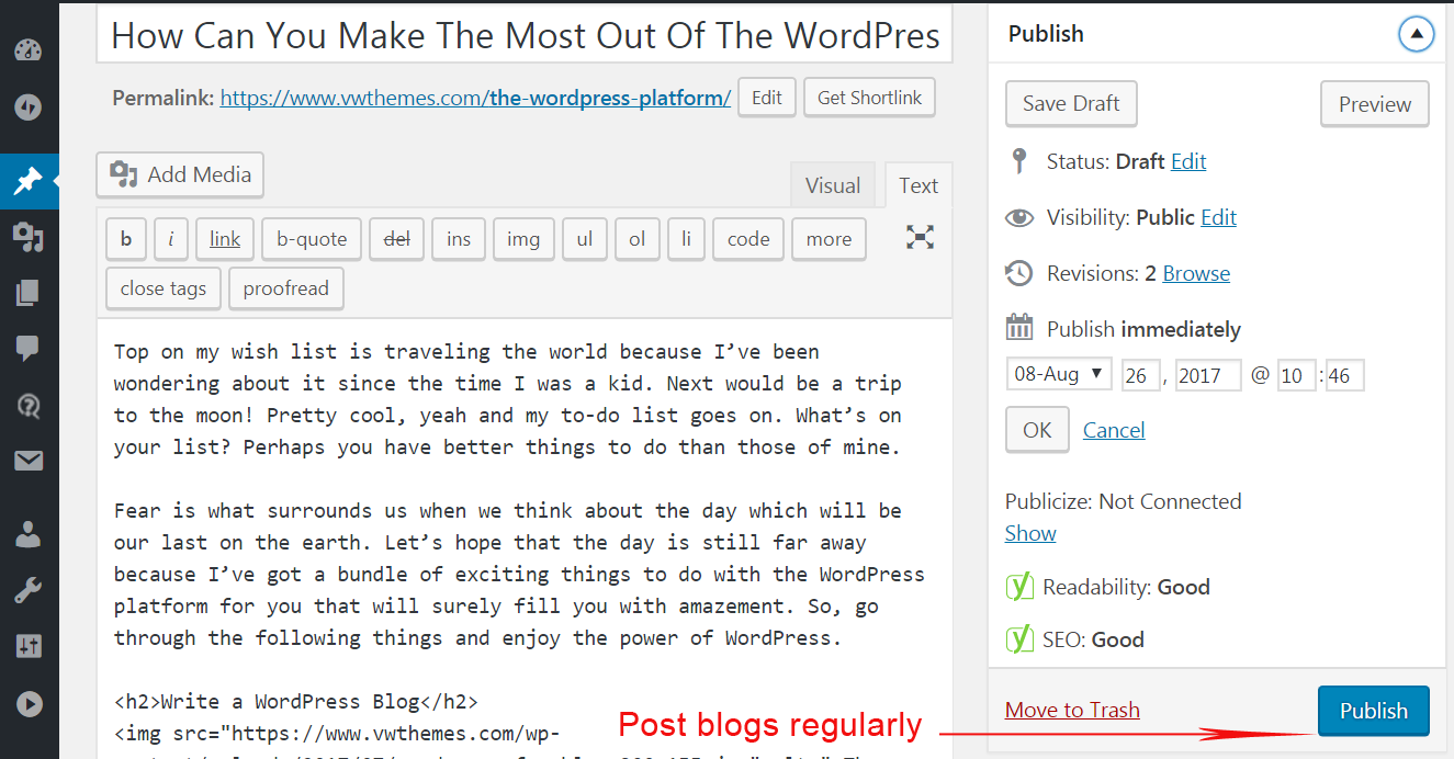 Blog posting