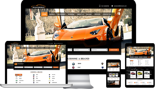 VW Automobile Template for WordPress