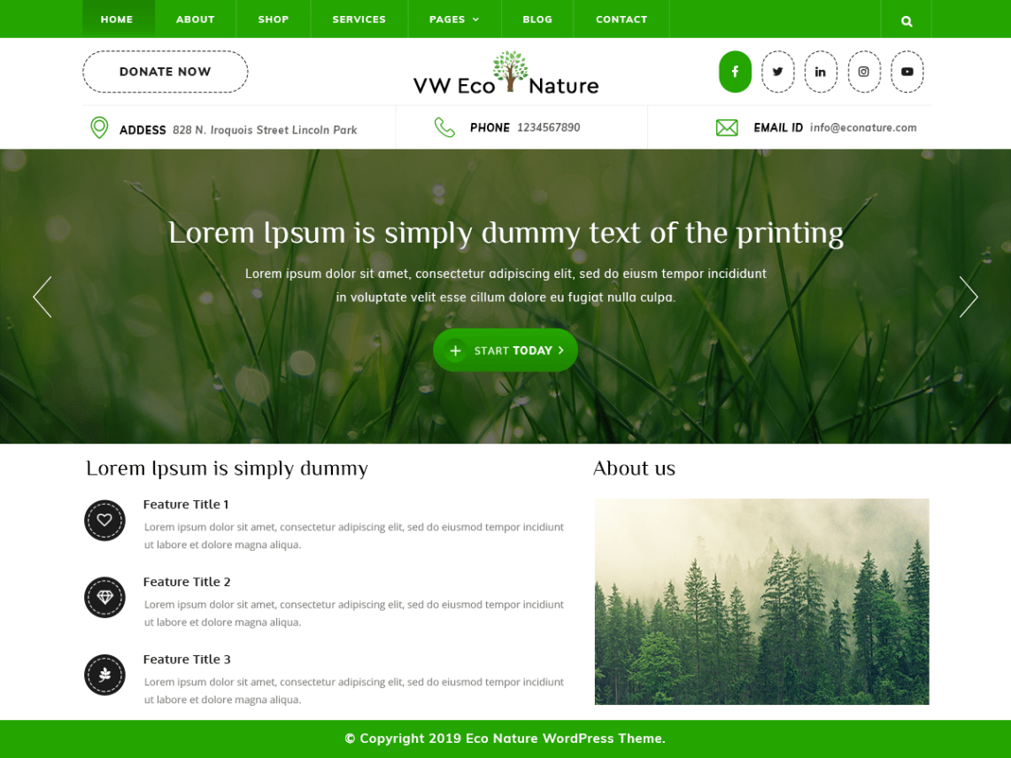 Eco Nature WordPress Theme
