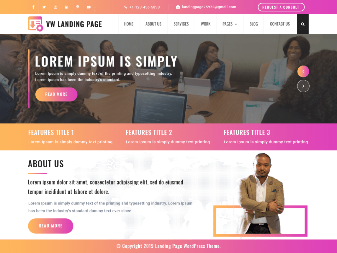 Top 20+ Business WordPress Theme For landing Page