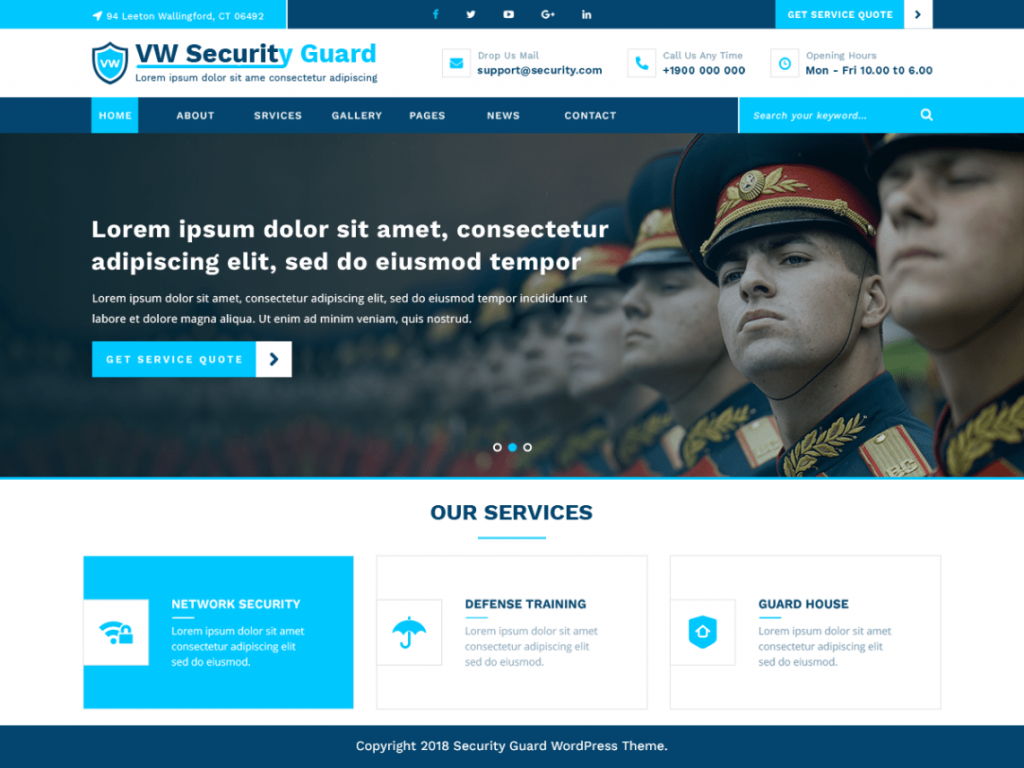 Free Security Guard WordPress Theme
