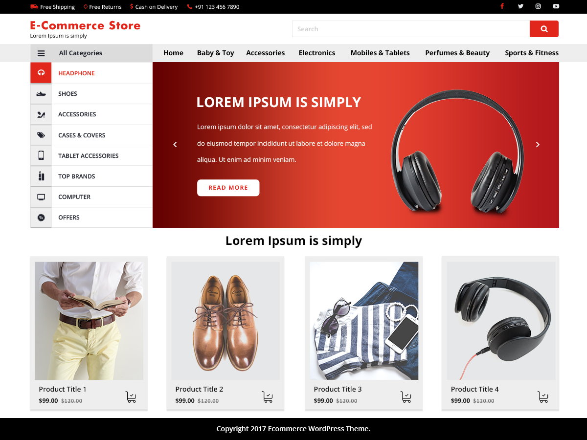 Top 20+ Ecommerce WordPress Theme For Ecommerce Store