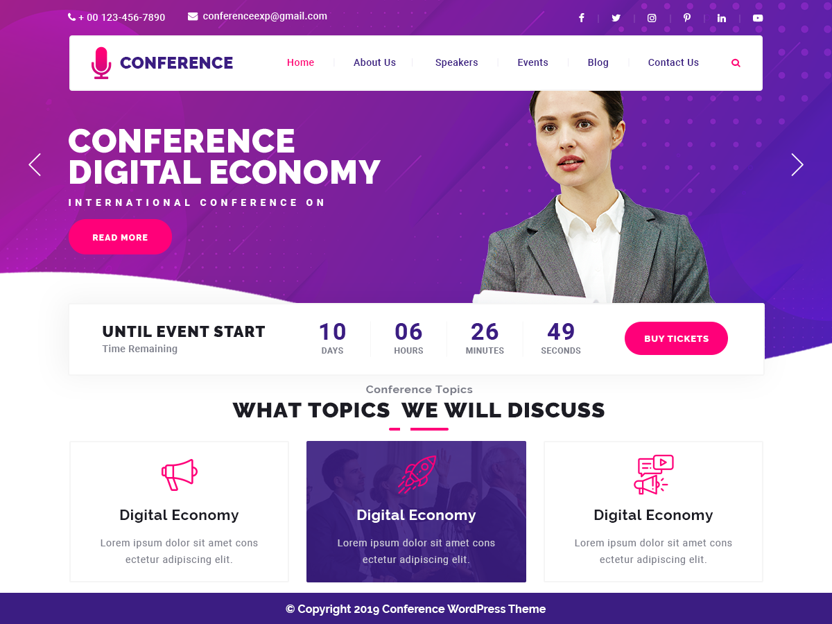 Top WordPress Theme For Conference