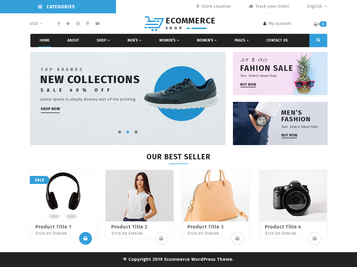 Ecommerce Store WordPress Theme