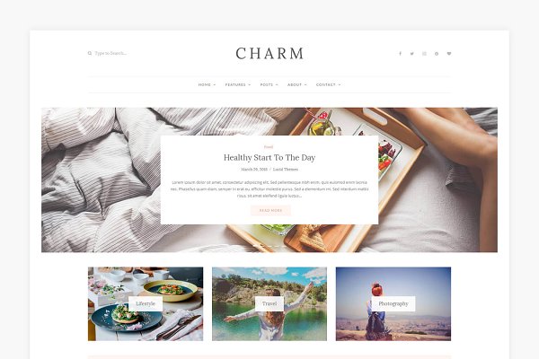 Charm WordPress Theme