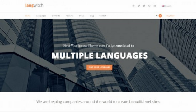 Multilingual WordPress Theme