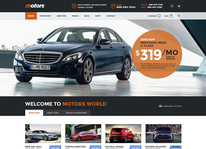 Motors WordPress Theme