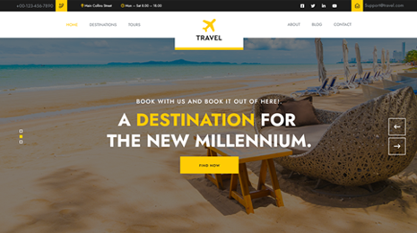 Travel Agency WordPress Theme
