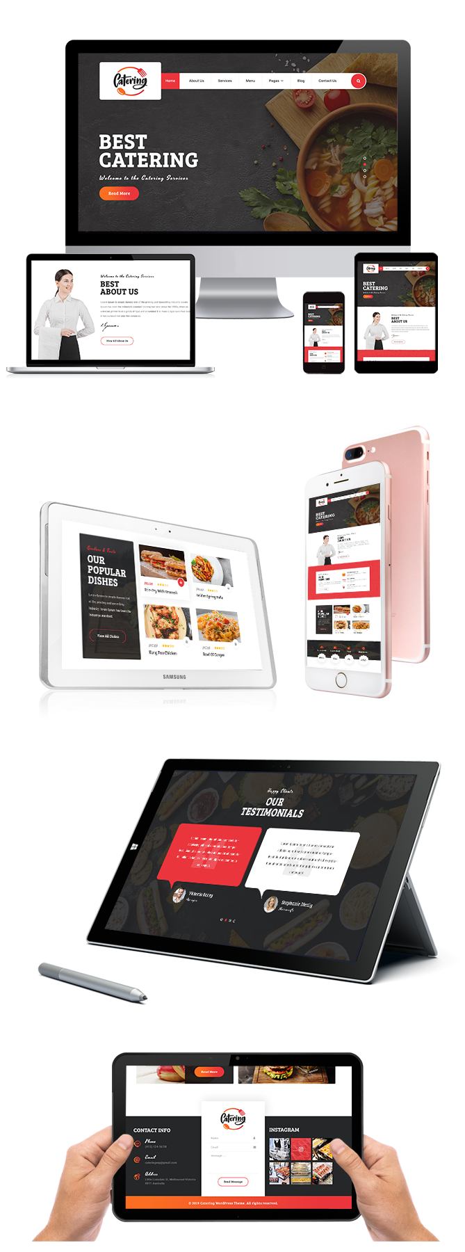 Responsive Catering Services WordPress Theme