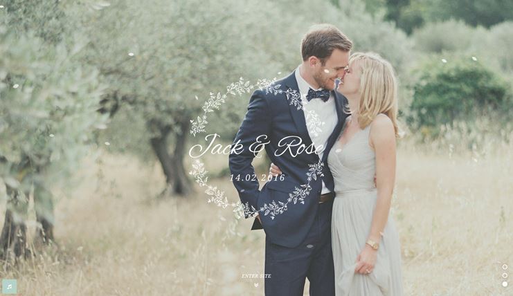 Elegant wedding WordPress Theme