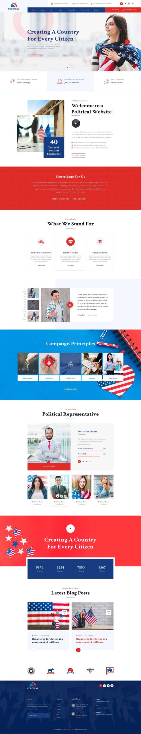 WordPress Political Theme