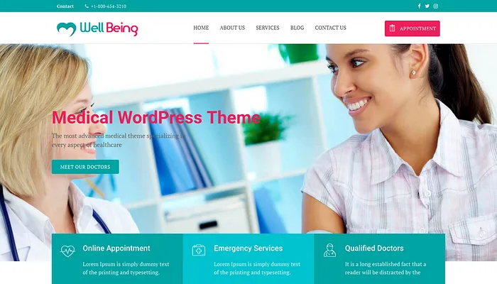 WellBeing WordPress Theme