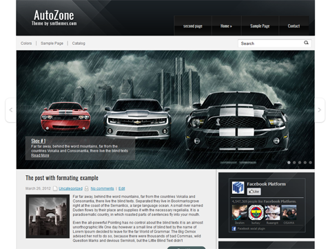 AutoZone automotive wordpress theme