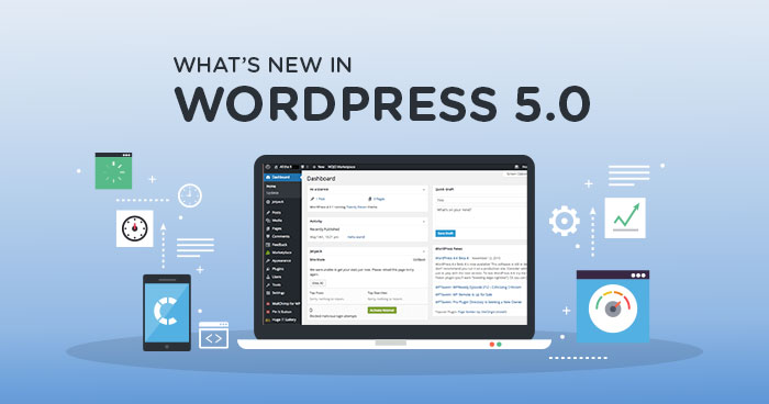 new WordPress 5.0 features and screenshots  