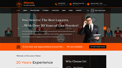 Attorney WordPress Theme