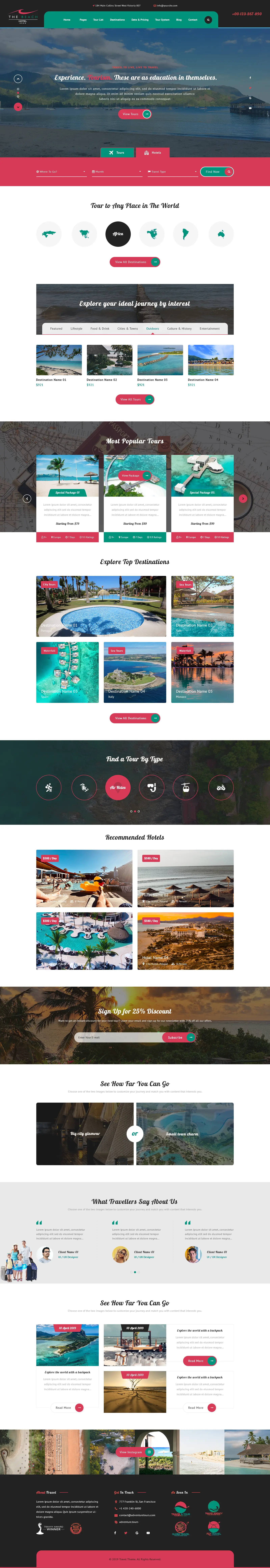 Beach Resort WordPress Theme