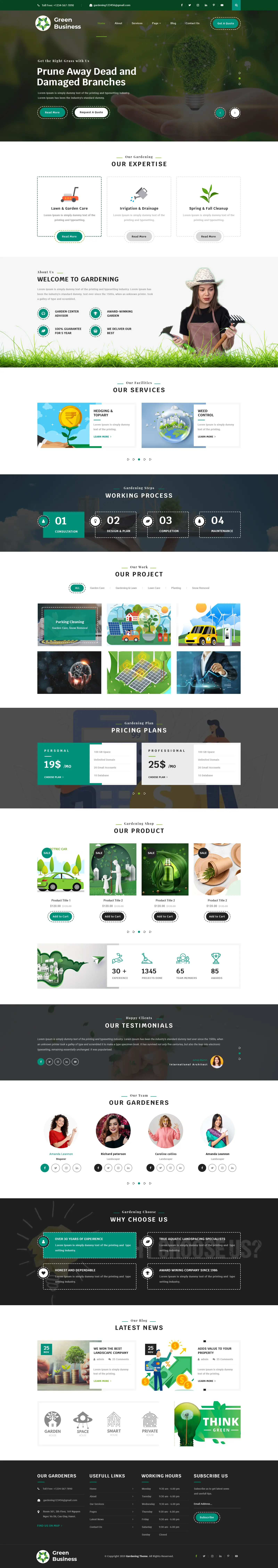 Green Business WordPress Theme
