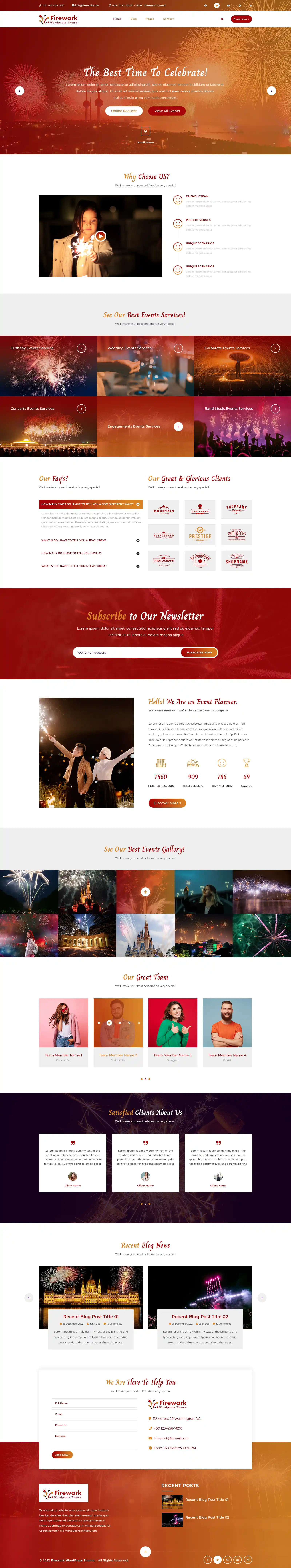 Firework WordPress Theme