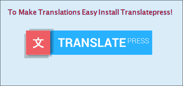 install translatepress