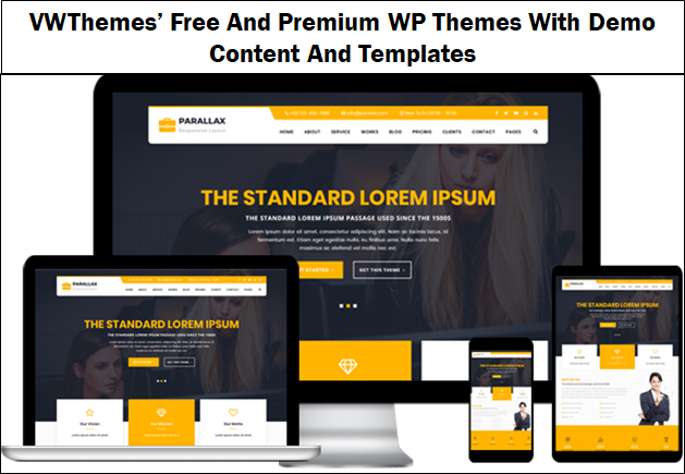 wp themes with demo content