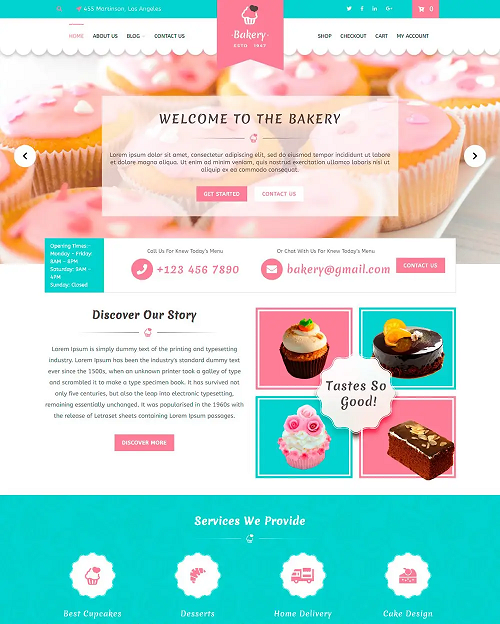 Bakery WordPress Themes 