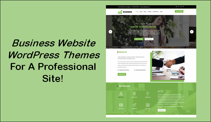 business website WordPress themes