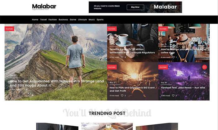 Malabar WordPress theme