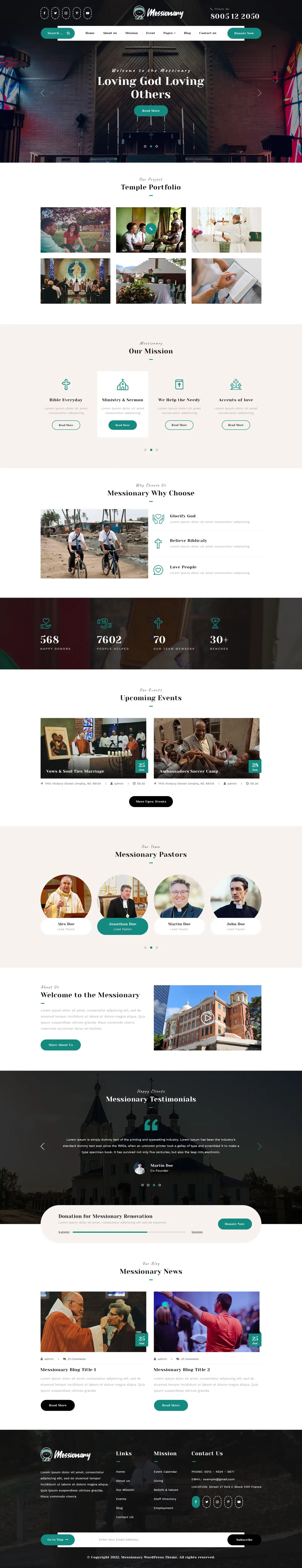 Missionary WordPress Theme