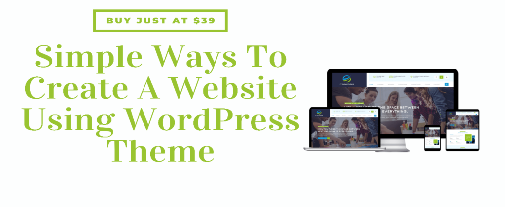 Create Website Using WordPress Theme