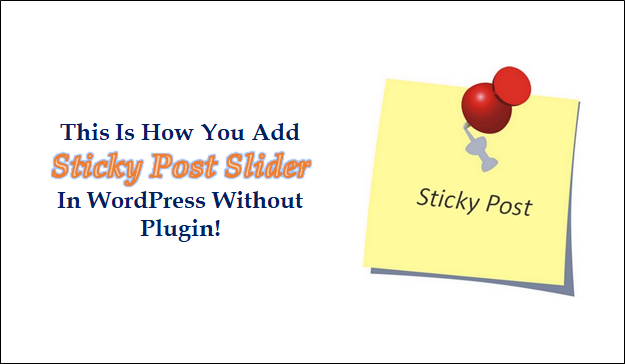 add sticky post slider WordPress