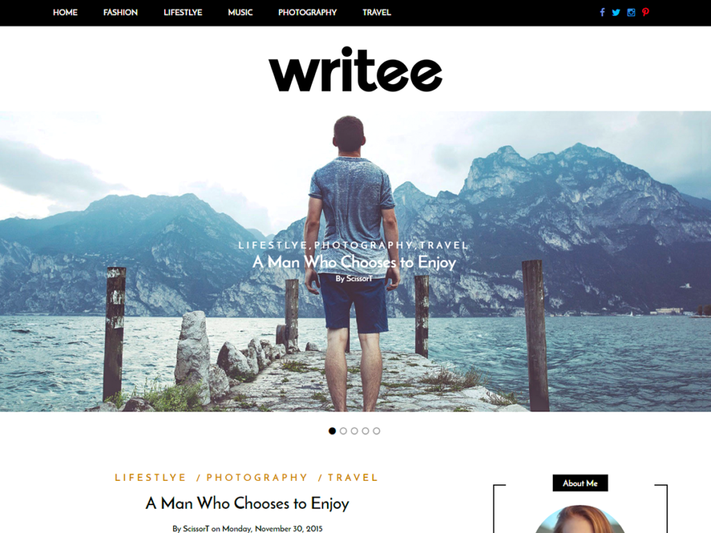 Writee Fast Loading WordPress Themes