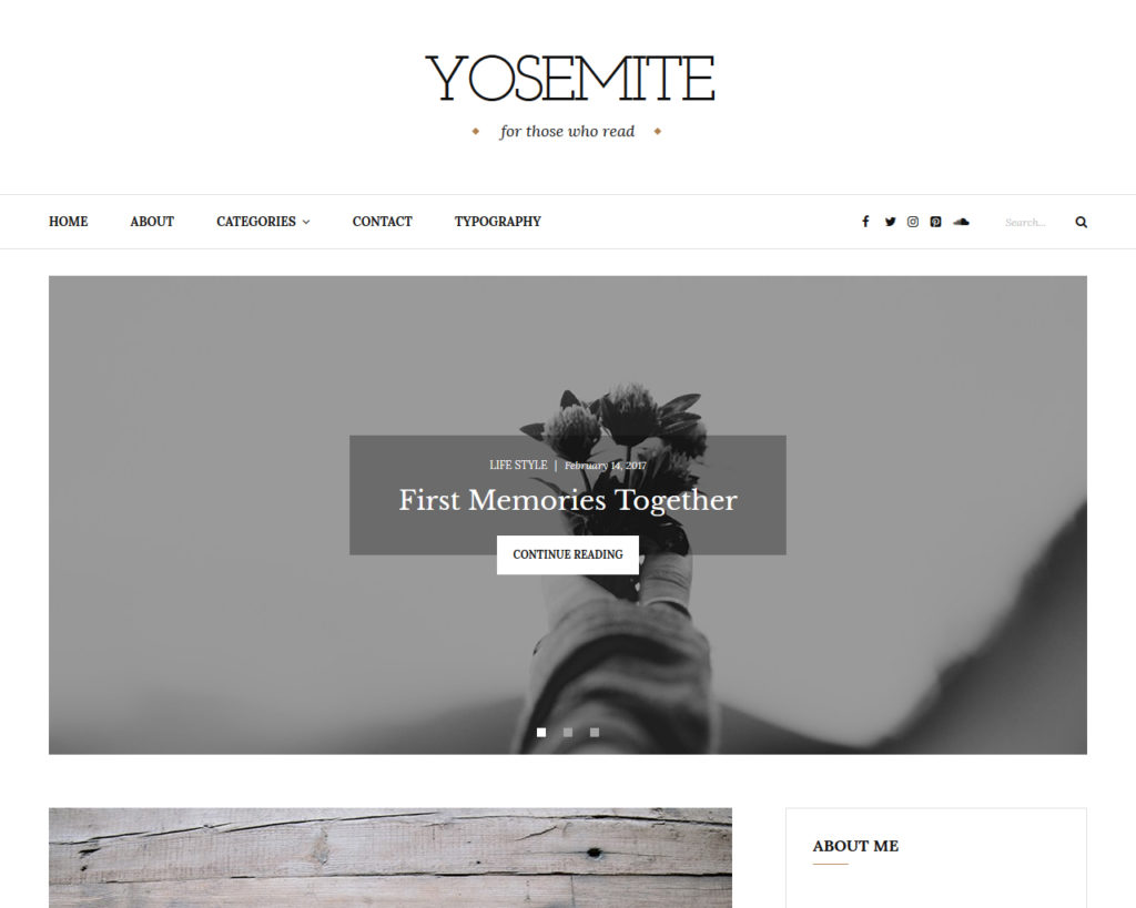 Yosemite Fast Loading WordPress Themes