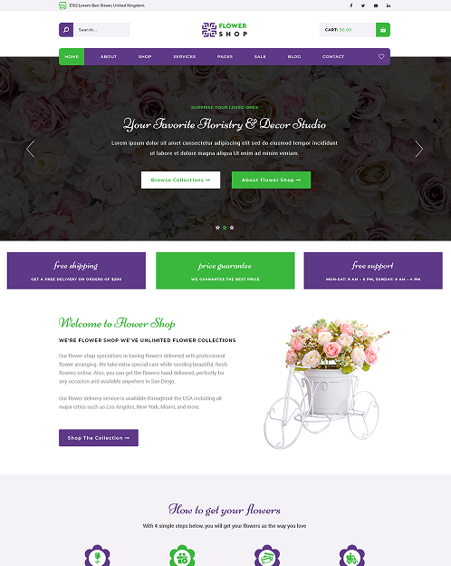 Flowershop WordPress Theme